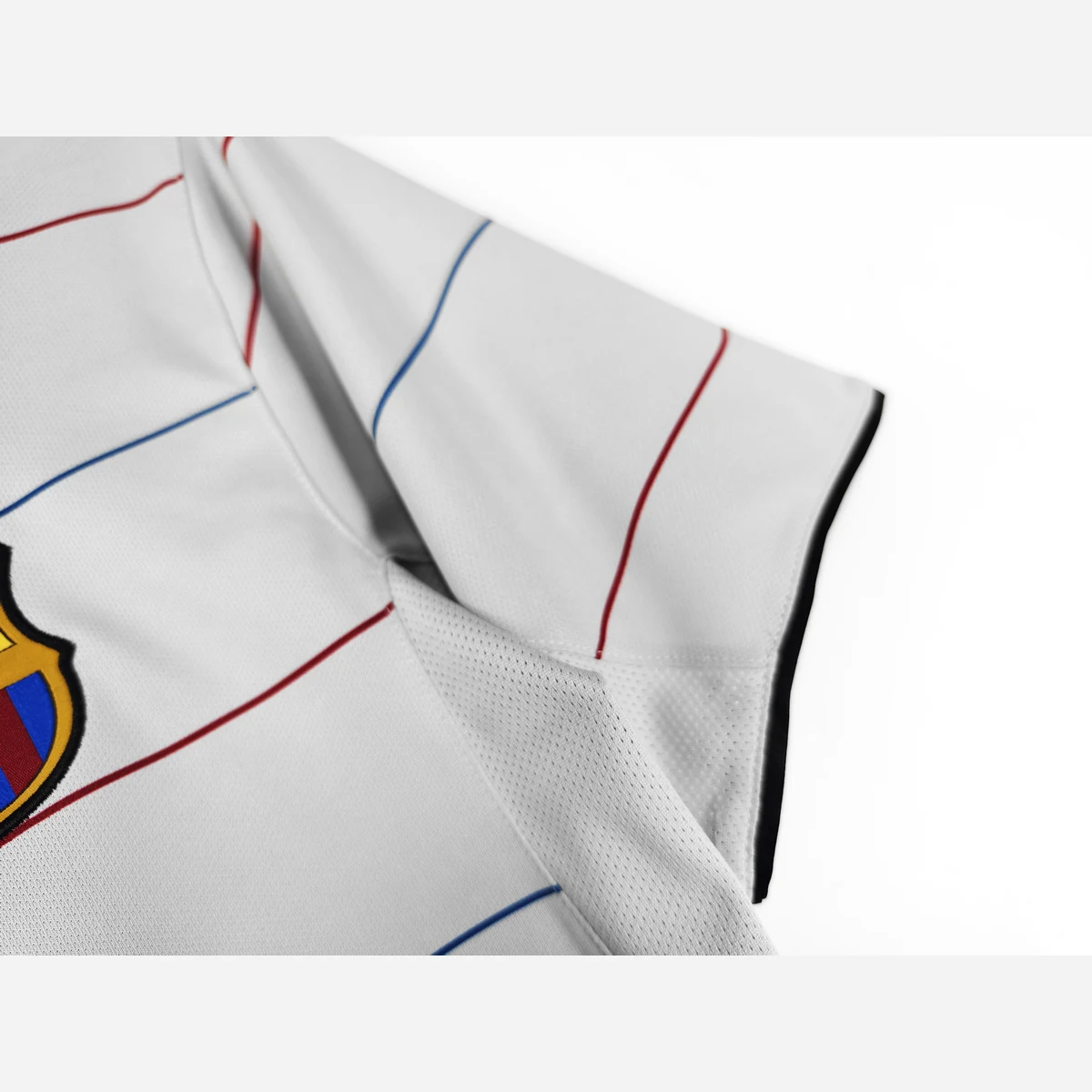 Maglia Barcellona away 2004 Retro righe sottili sul fianco