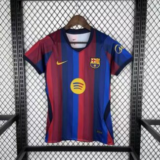 maglia barcellona donna fronte blaugrana taglio donna