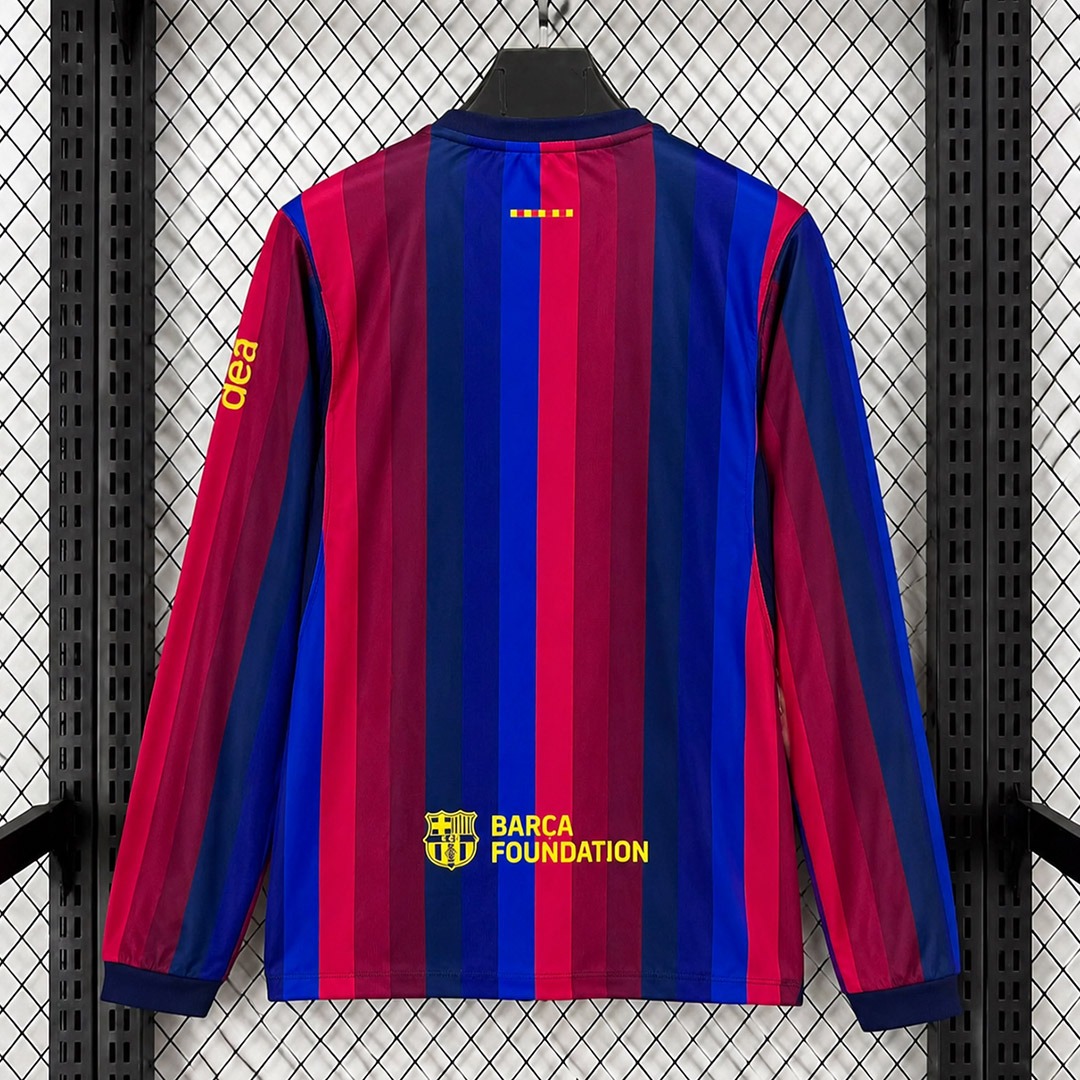 maglia barcellona manica lunga retro pulito