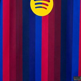 camiseta Barcelona manga larga pecho con patrocinador
