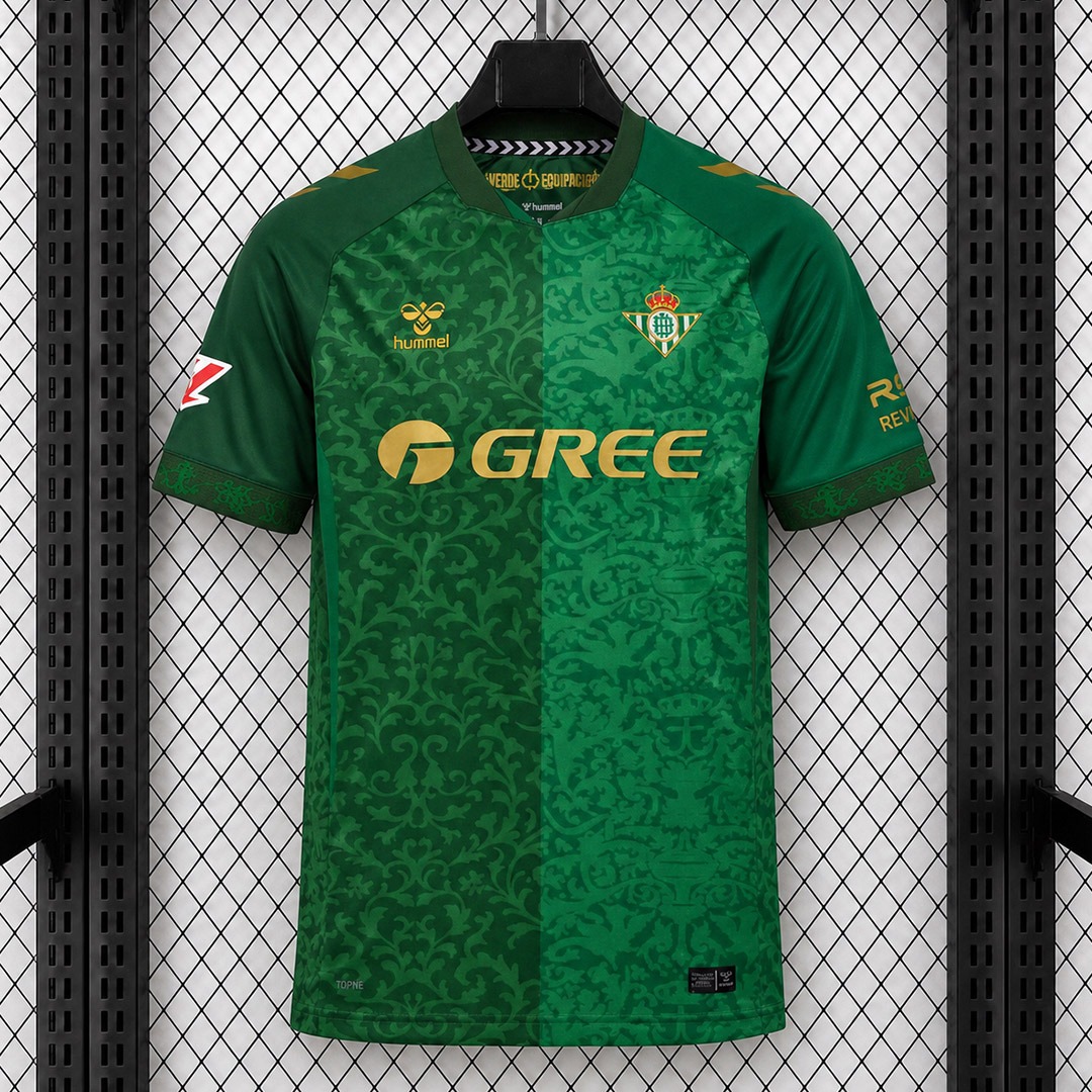 seconda maglia betis fronte verde due toni