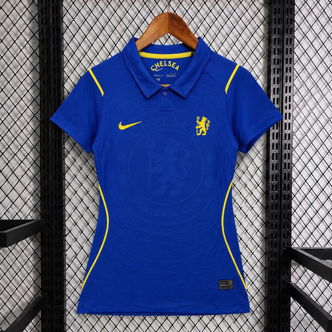 maglia chelsea donna fronte blu royal taglio donna