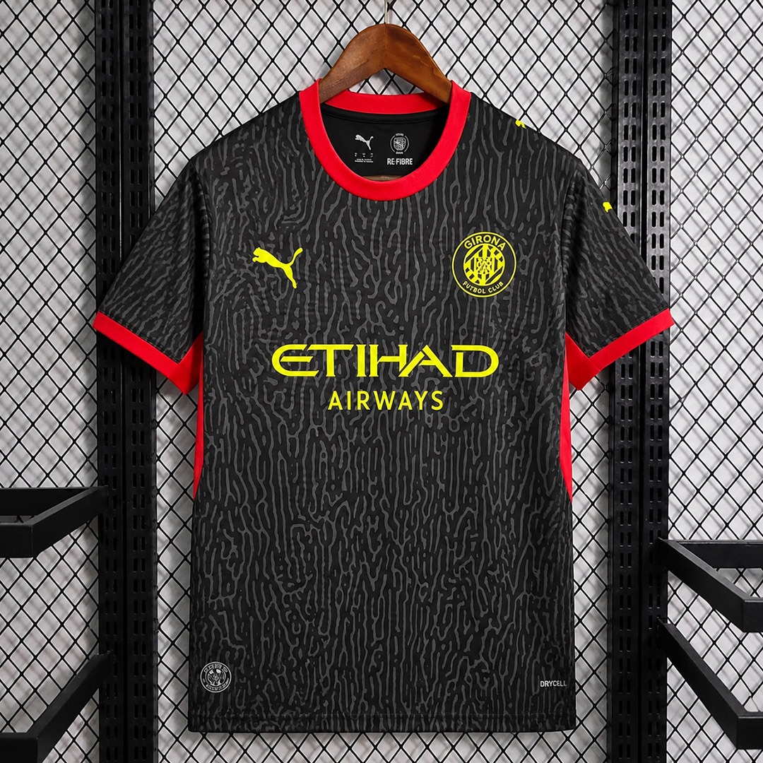 maglia girona fronte nero away