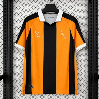 camiseta hull city fronte ambra con banda nera