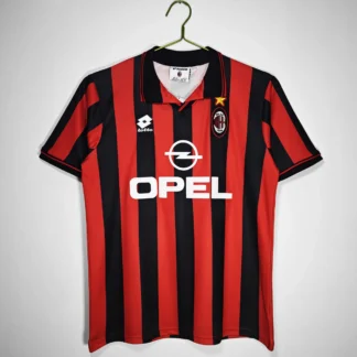 Maglia Milan Opel 96/97 Home Retro - vista frontale
