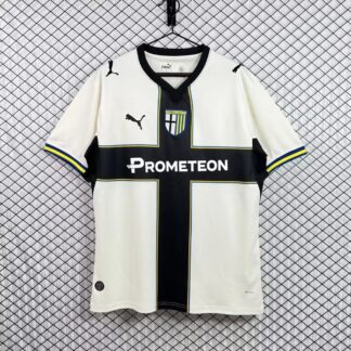 maglia parma 2026 fronte crema con croce nera