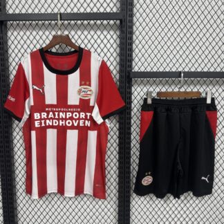 maglia psv fronte a strisce biancorosse