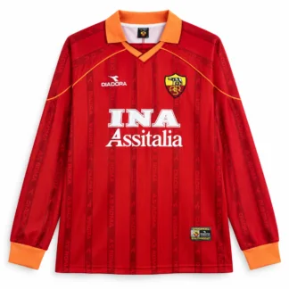 Maglia Manica Lunga Roma 1999/00 – vista frontale, presentazione virtuale basata sul prodotto