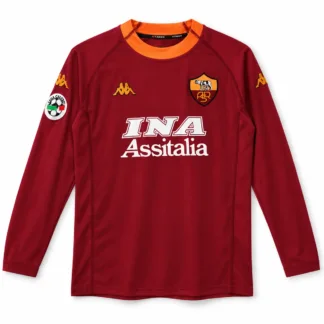 Maglia Manica Lunga Roma 2000/01 – vista frontale, presentazione virtuale basata sul prodotto