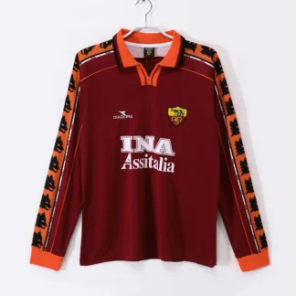 Maglia Roma 98/99 manica lunga retro - vista frontale