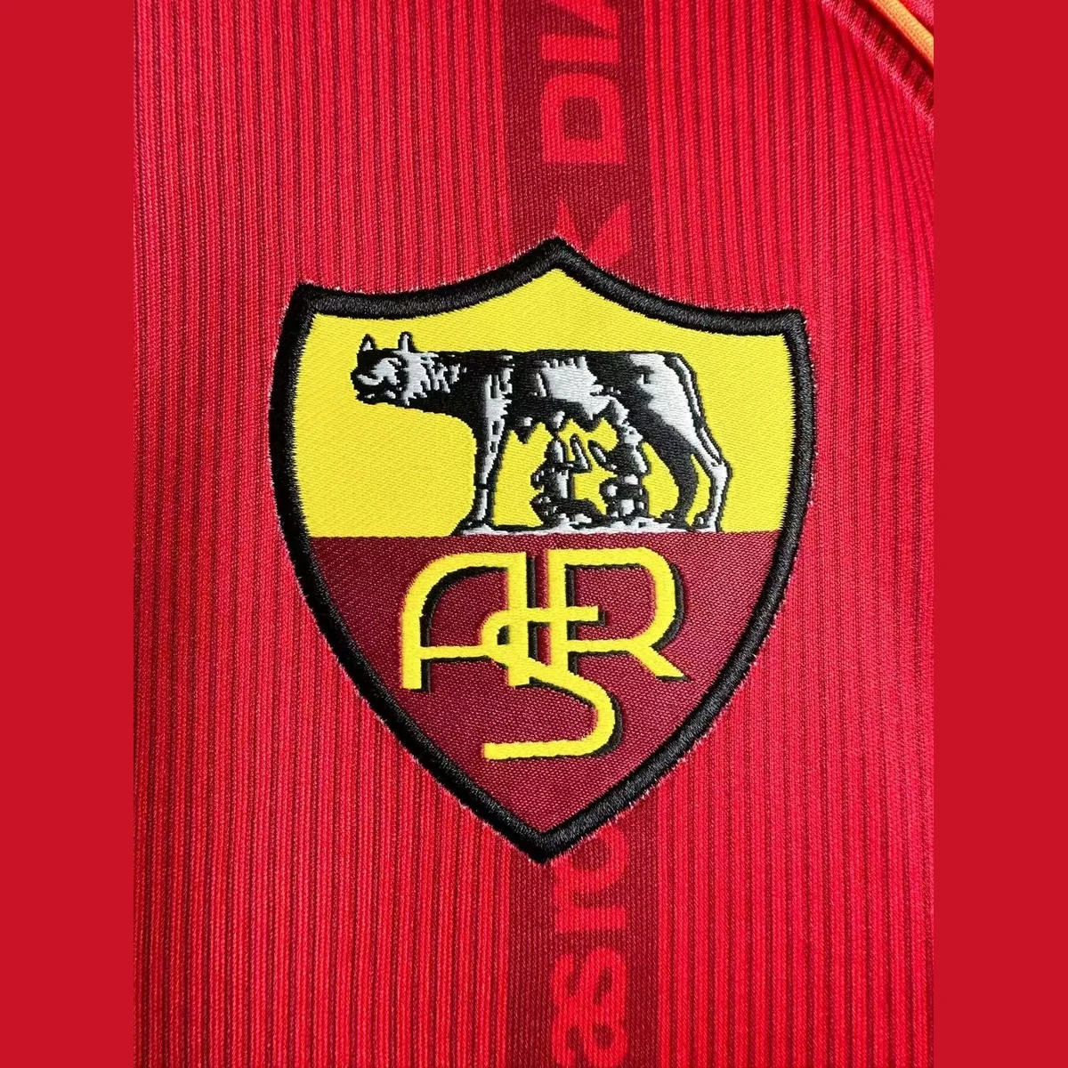 Stemma ricamato della maglia Roma 1999/00 manica lunga