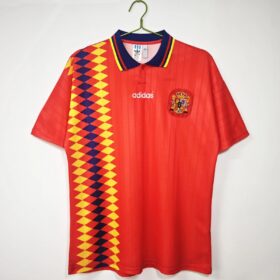 Camiseta Spagna Retro Mondiale 1994 — Vista frontal