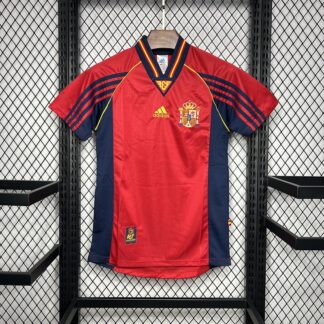 maglia spagna 1998 fronte rosso francia 98