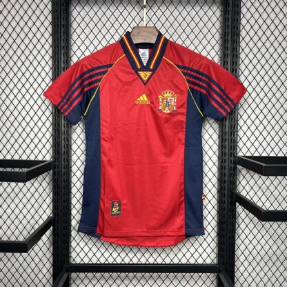 camiseta España 1998 frente rojo francia 98