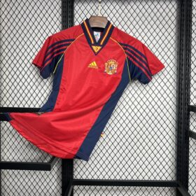 Camiseta Spagna Retro Mondiale 1998 — Detalle de acabados