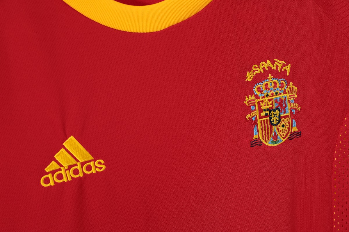 maglia spagna 2002 fronte rosso mondiale 2002