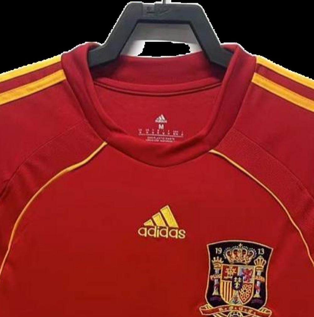 maglia spagna 2008 colletto da vicino