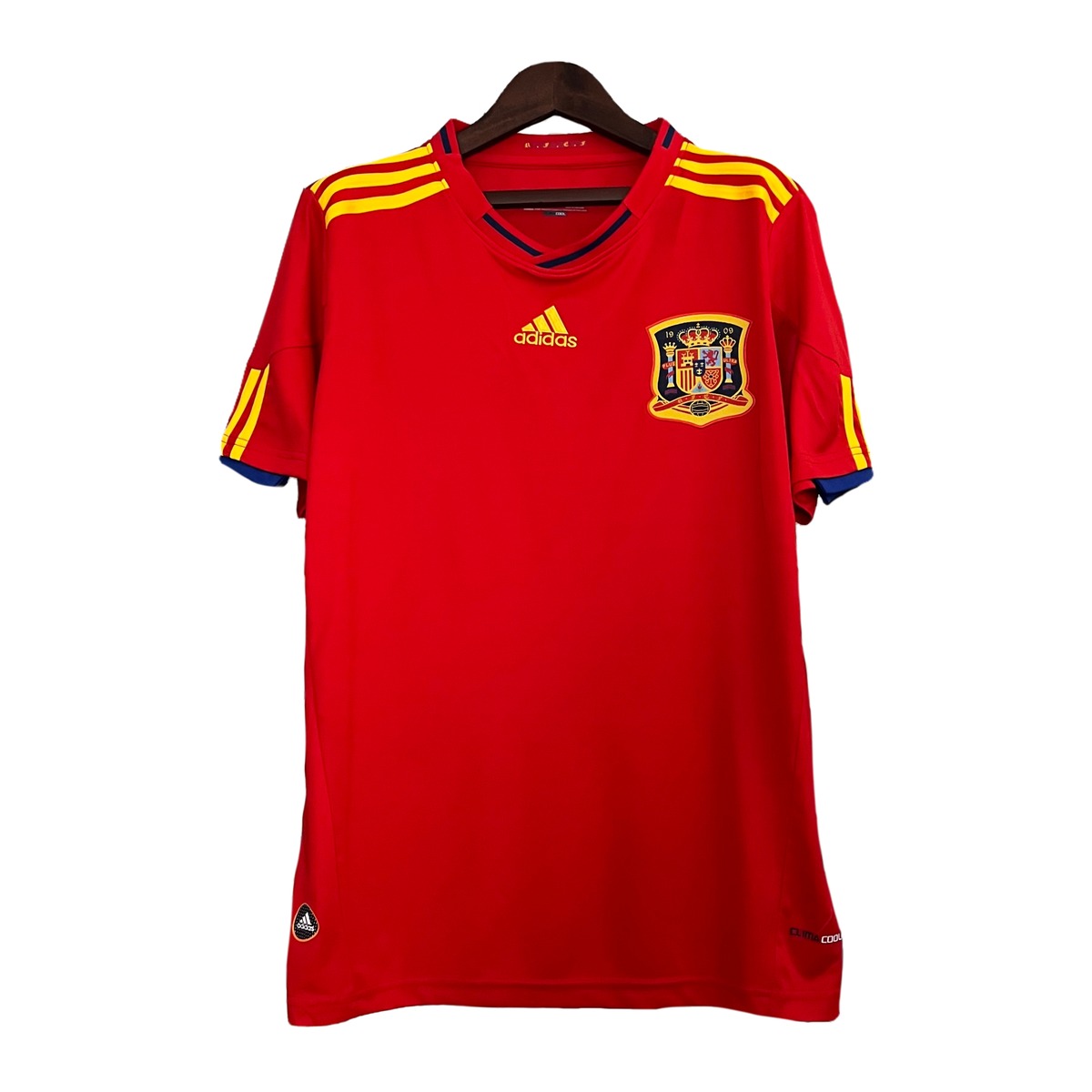 maglia spagna 2010 fronte rosso mondiale 2010