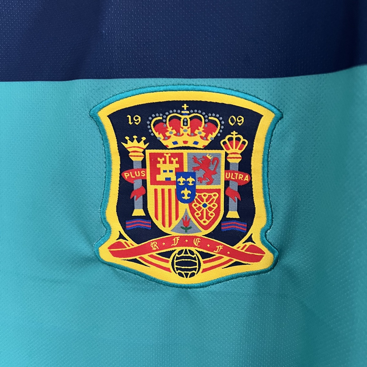 maglia spagna portiere 2010 stemma sul verde acqua