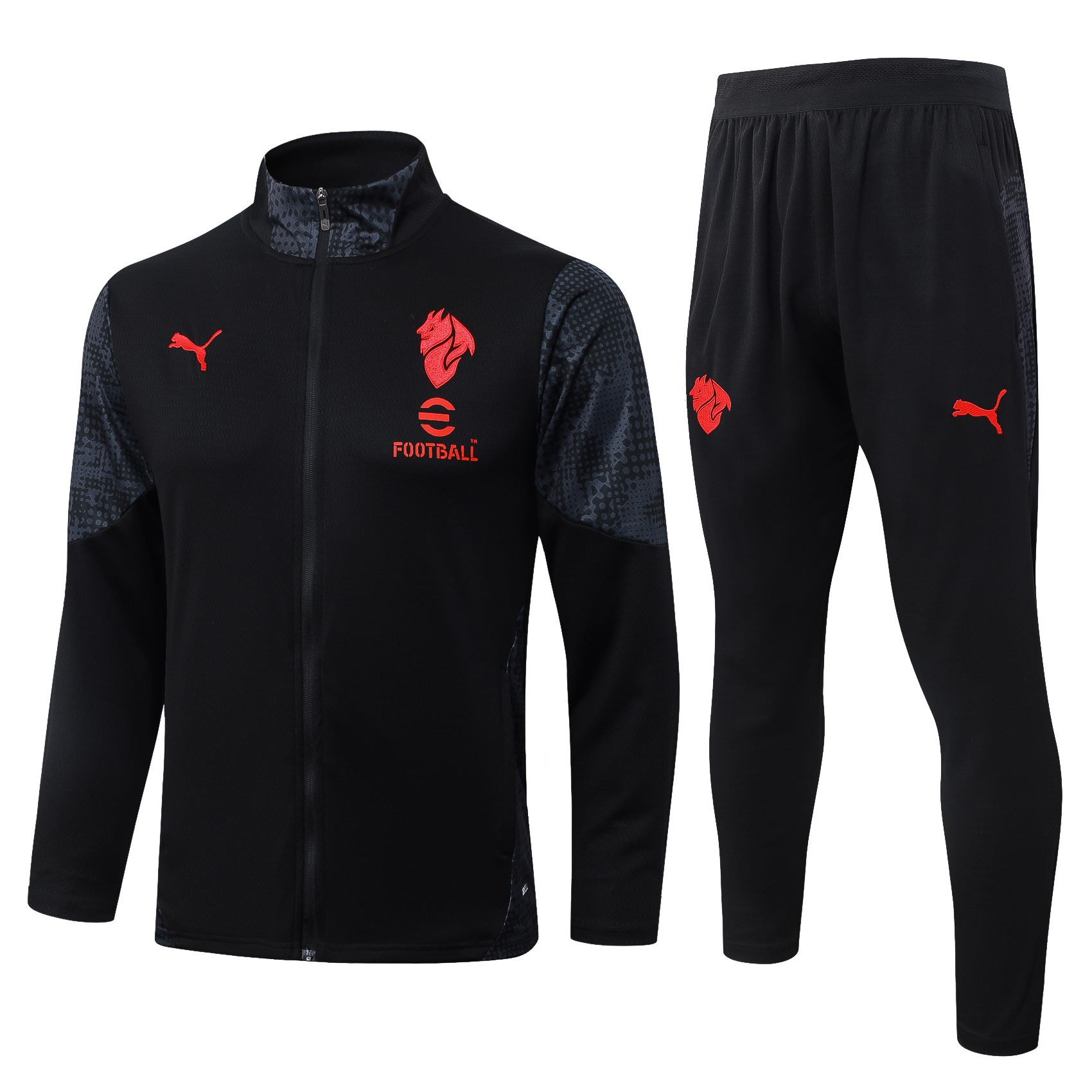 tuta milan 2026/27 fronte e retro indossata