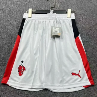 Pantaloncini Milan 2025/26 Away Bianchi con stemma AC Milan