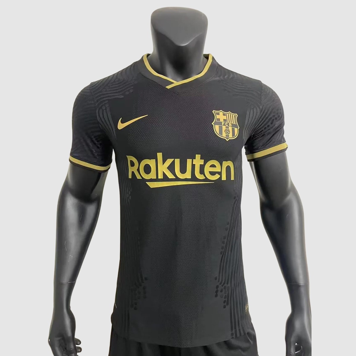 maglia barcellona giocatore 2021 fronte nero oro giocatore