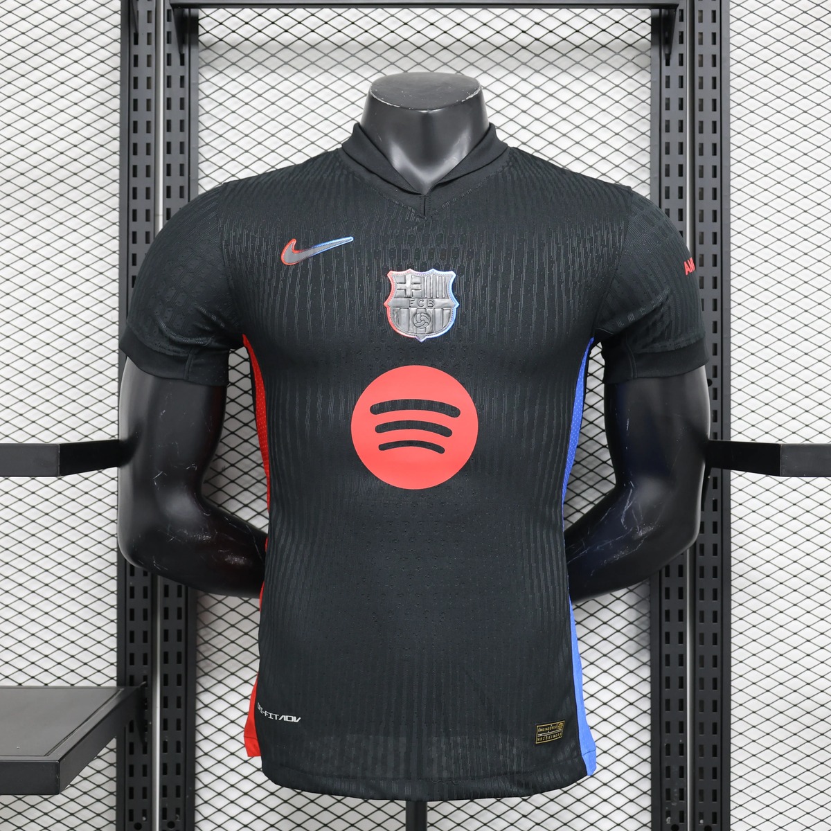 maglia barcellona total black fronte total black