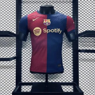 maglia barcellona home giocatore fronte meta blu meta granata giocatore