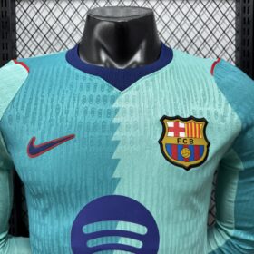 camiseta Barcelona third 2027 mangas largas frente en detalle