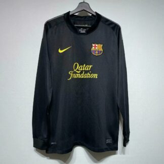 maglia barcellona nera maniche lunghe fronte nero maniche lunghe
