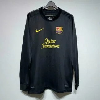 Maglia Barcellona Nera Manica Lunga 2011/12 – fronte