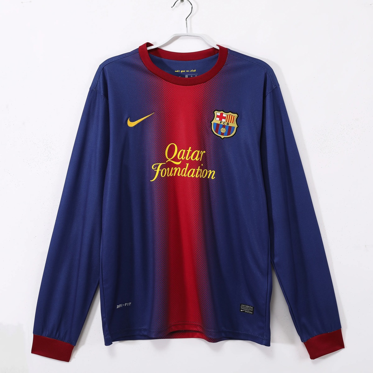 maglia barcellona 2013 maniche lunghe fronte sfumato maniche lunghe