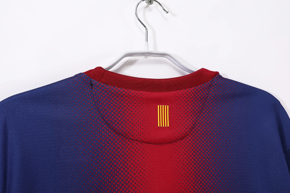 maglia barcellona 2013 maniche lunghe retro colletto con senyera