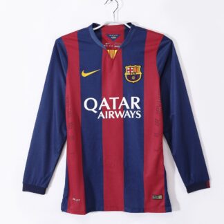 maglia barcellona 2015 maniche lunghe fronte strisce maniche lunghe