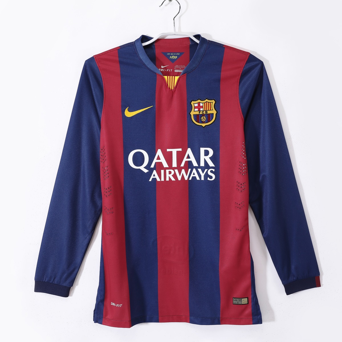 maglia barcellona 2015 maniche lunghe fronte strisce maniche lunghe