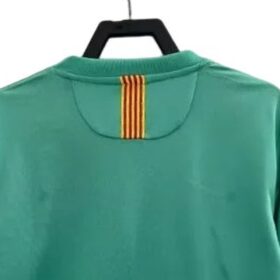 camiseta barcellona away 2011 maniche lunghe retro colletto con senyera