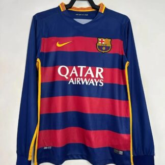 maglia barcellona 2016 maniche lunghe fronte righe orizzontali maniche lunghe