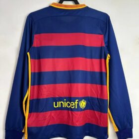 camiseta barcellona 2016 maniche lunghe retro righe orizzontali