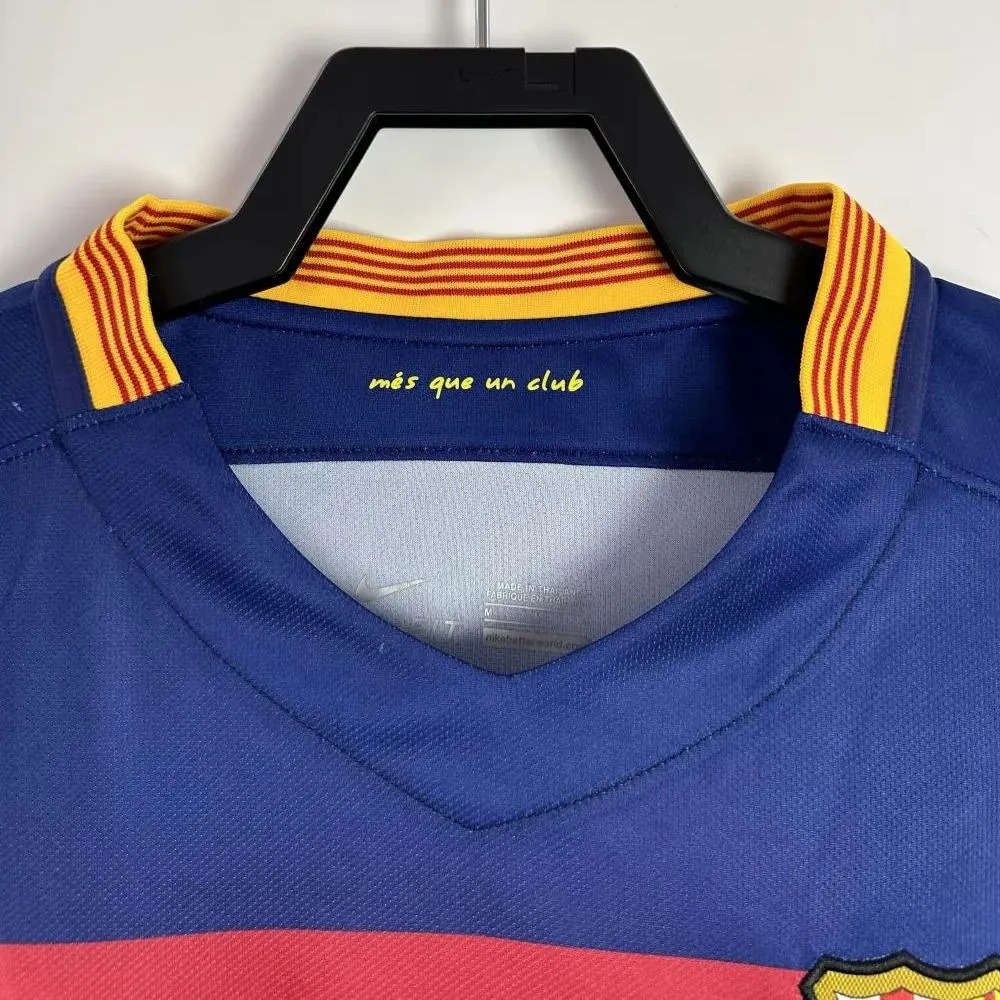 maglia barcellona 2016 maniche lunghe colletto con banda catalana