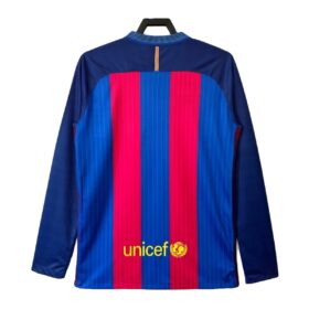 camiseta Barcelona 2017 mangas largas retro con inscripción UNICEF