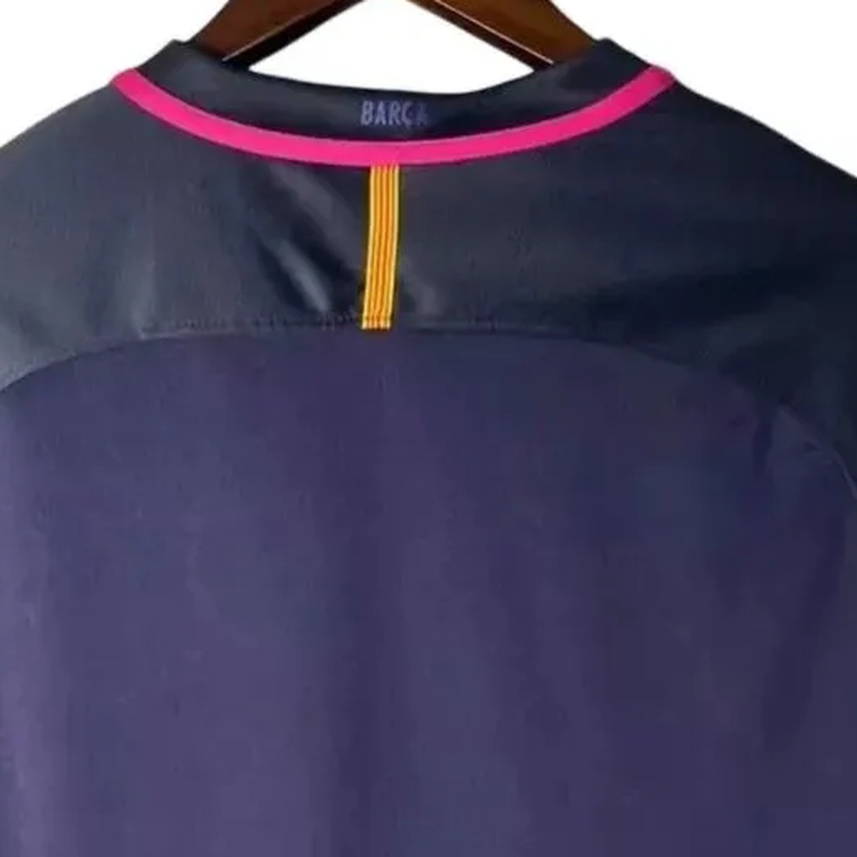 maglia barcellona away 2017 maniche lunghe retro colletto e spalle
