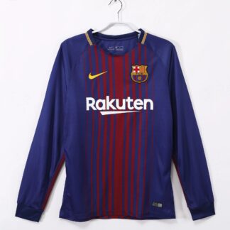 maglia barcellona 2018 maniche lunghe fronte righe sottili maniche lunghe