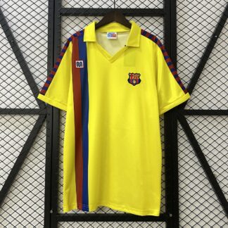 maglia barcellona gialla fronte giallo con banda