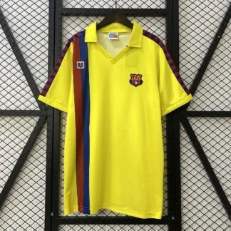 Camiseta Barcelona Amarilla Retro 1982/83 – frontal