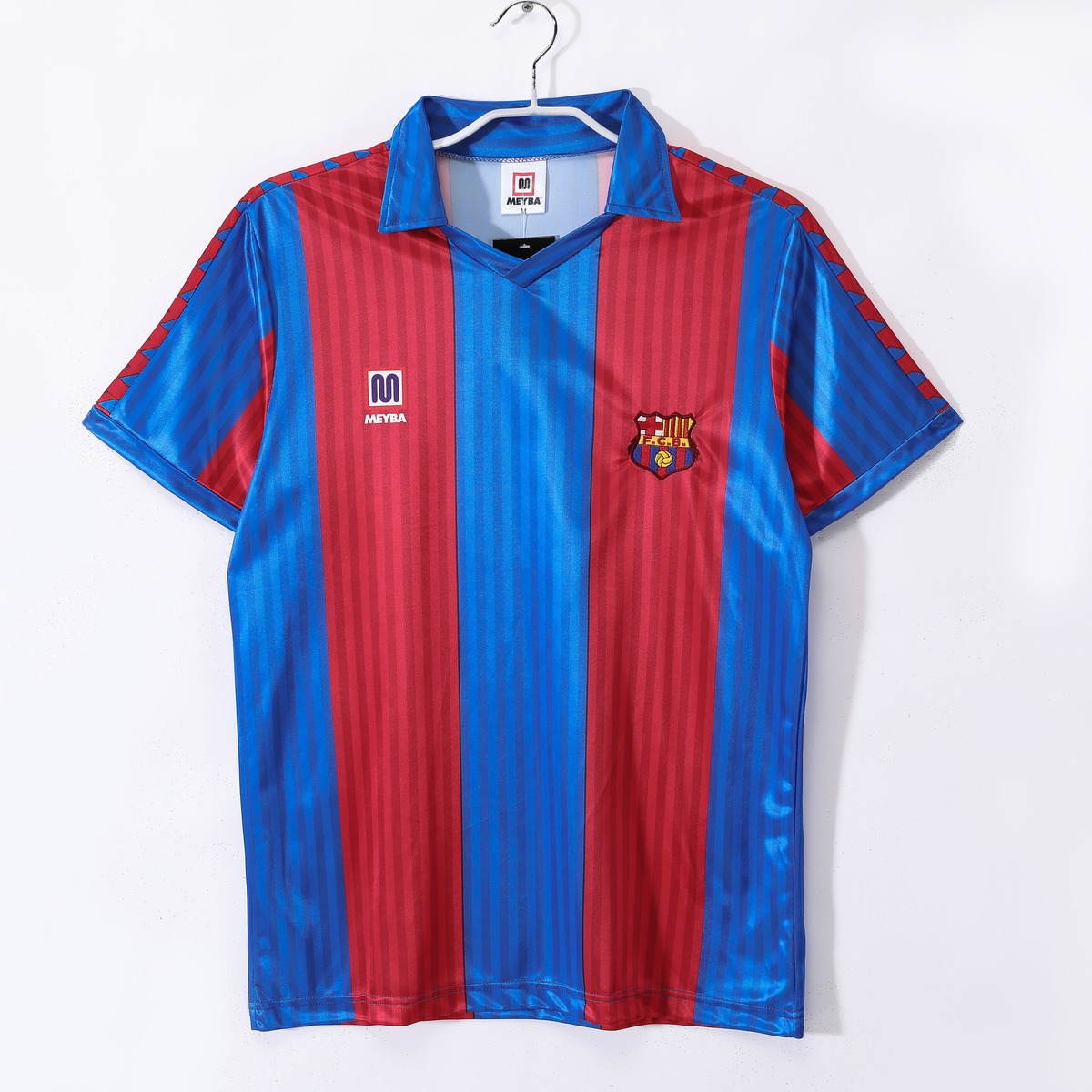 maglia barcellona 1990 fronte gessato blaugrana