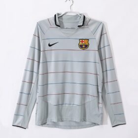 camiseta Barcelona gris frente gris mangas largas