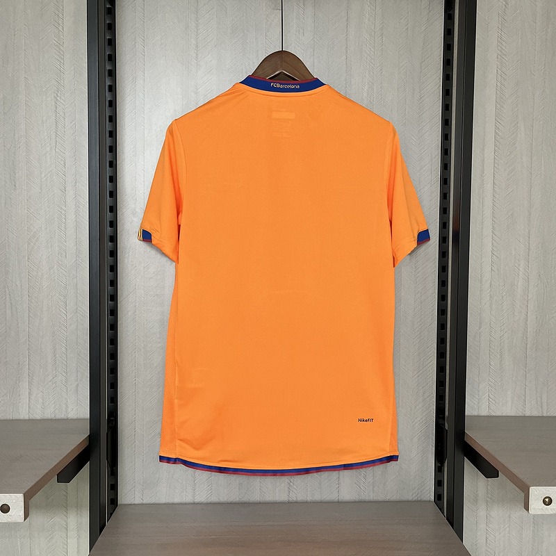maglia barcellona away 2007 retro arancione