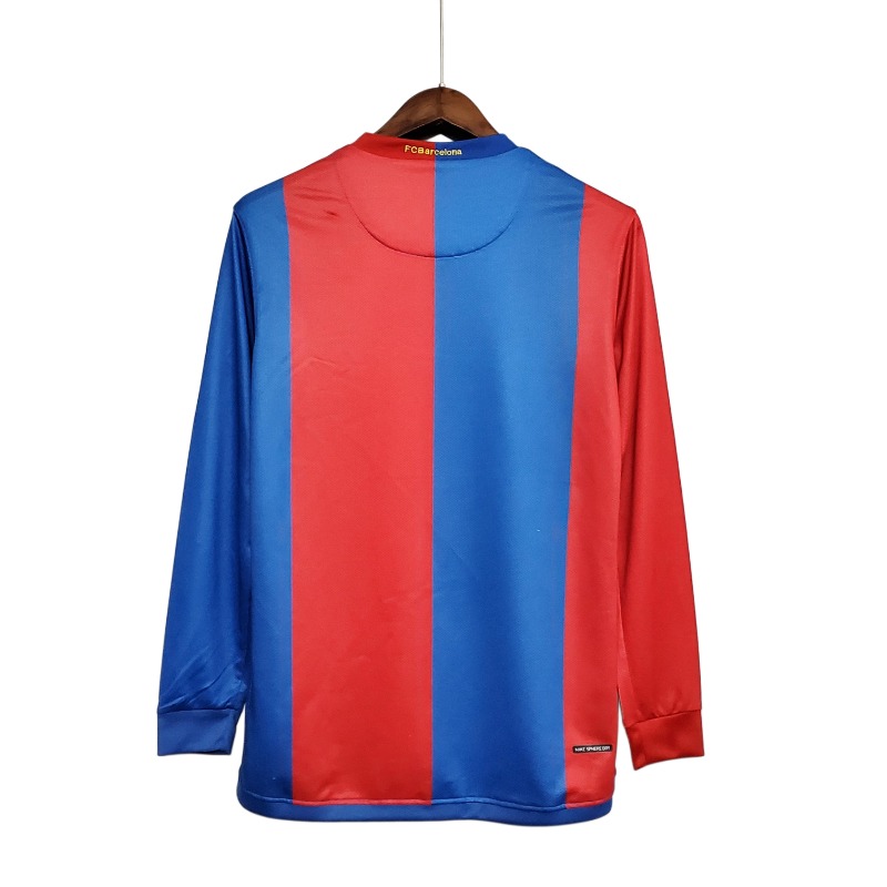 maglia barcellona 2007 maniche lunghe retro strisce