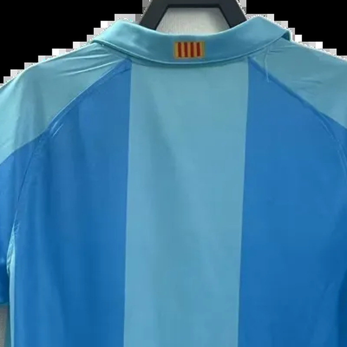 maglia barcellona away 2008 senyera dietro il colletto polo