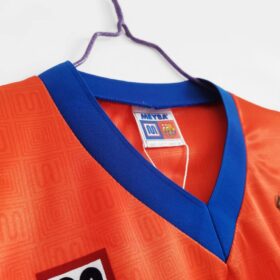 camiseta Barcelona away 1992 cuello a V azul